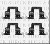 BORG & BECK BBK1316 Accessory Kit, disc brake pads